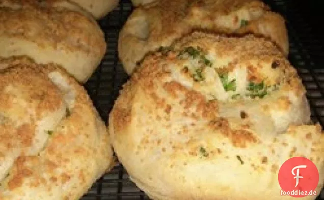 Knoblauch Parmesan Abendessen Brötchen