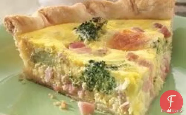 Schinken und Brokkoli-Quiche