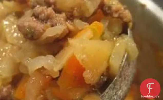 Abalos-Stil-Hamburger-Suppe (Picadillo Filipino)