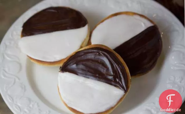 Schwarz-Weiß-Kekse inspiriert von Zabars