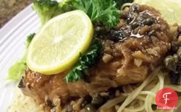 Huhn Piccata mit Engelshaar Pasta