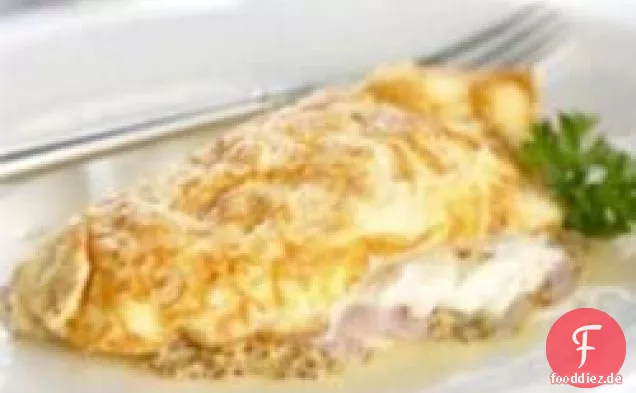 Schinkenomelett mit Maille® Old Style Senf