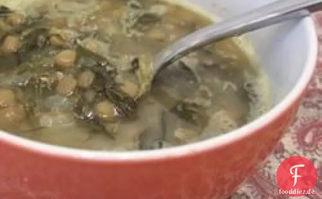 Linsen-Spinat-Suppe nach syrischer Art