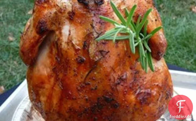 Gebratenes Bier Butt Lime Huhn