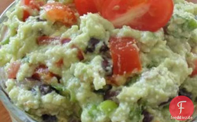 Cheesy Schwarze Bohne Guacamole