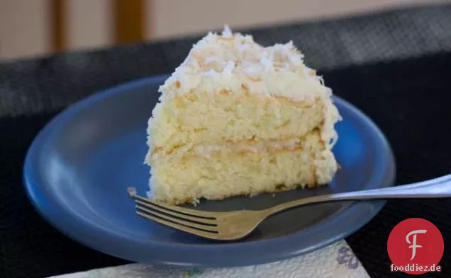 Weiße Lilie Feier Kokos-Kuchen — Kleine