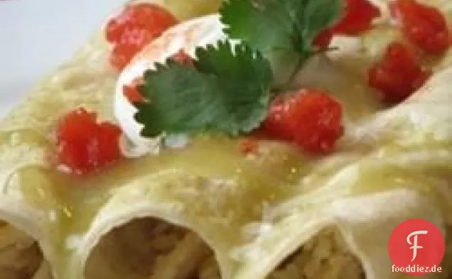 Grüne Sauce Enchiladas