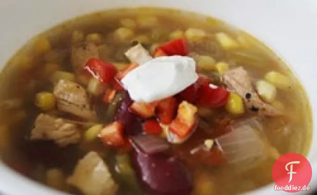 Südwesten Schwarze Bohnen Hühnersuppe