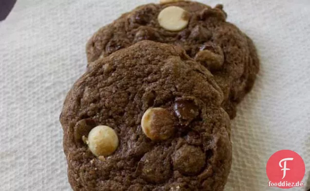Gourmet Doppel Schokolade Chunk Cookies