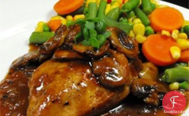 Ein Gericht Bourbon Huhn