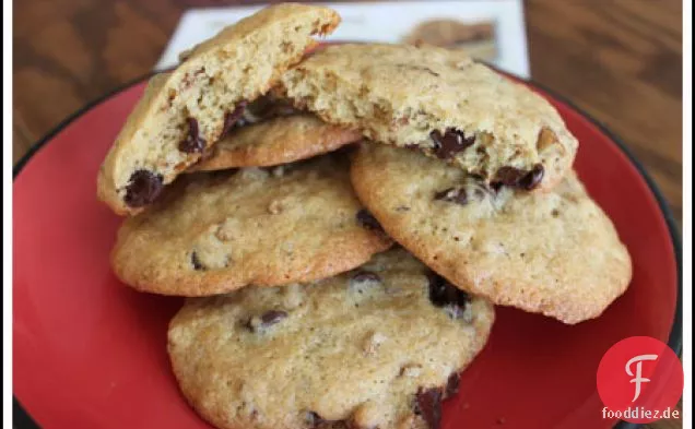 Chocolate Chip Cookies mit Vollkornmehl, Kleie und Geschmack!