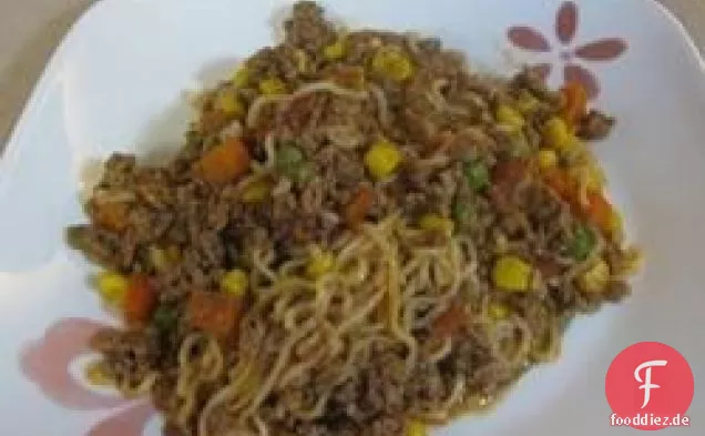 Hackfleisch Lockige Nudel