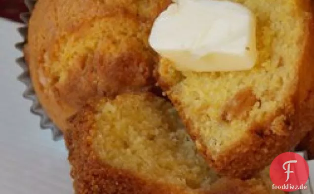 Braune Butter Ananas Mais Muffins