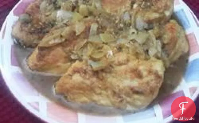 Huhn in einer Estragonsauce