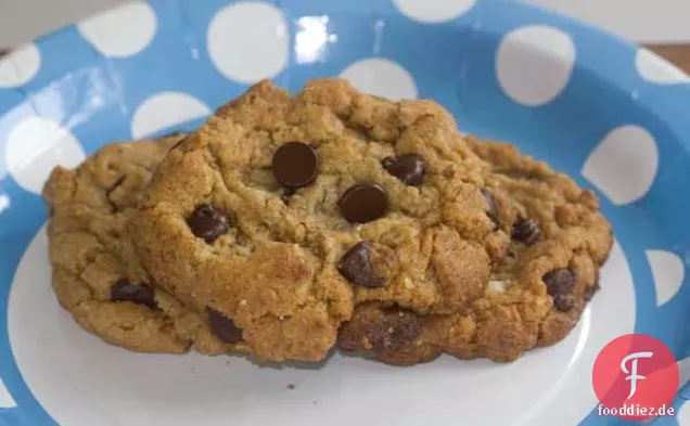 Chocolate Chip Cookie mit gemahlenem Müsli