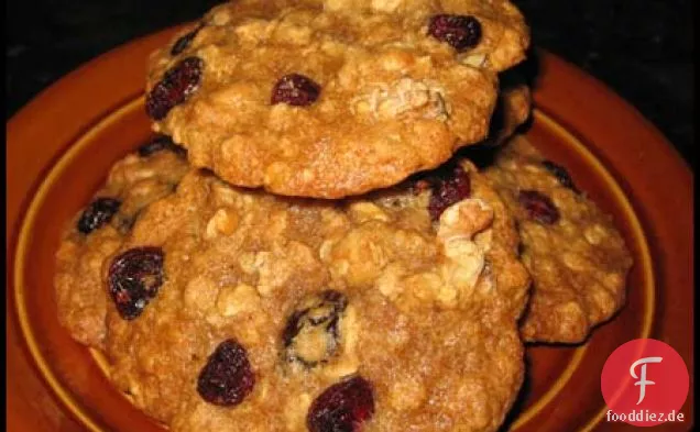 Big Fat Ahorn-Cranberry-Walnuss-Haferflocken-Cookies