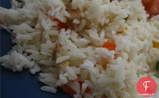 Gemüse-Reis-Pilaw im Reiskocher