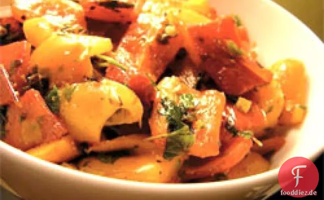 Abendessen heute Abend: Paprika-Salat
