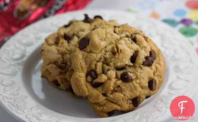 Dicke Schokolade Chip Toffee Cookies