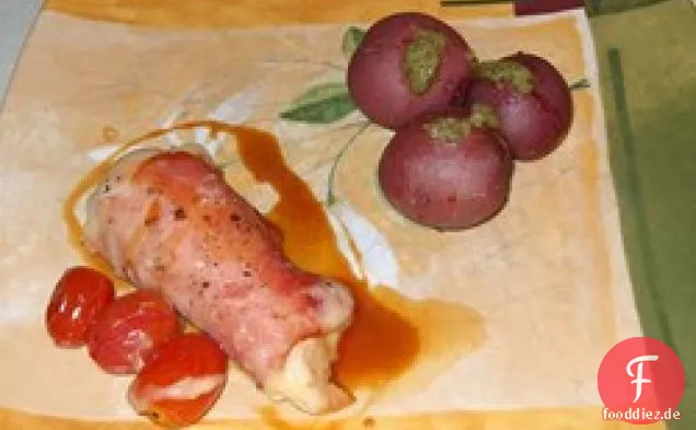 Italienisches Huhn mit Pestokartoffeln