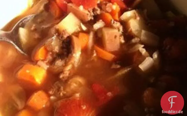 Hamburger-Reis-Suppe
