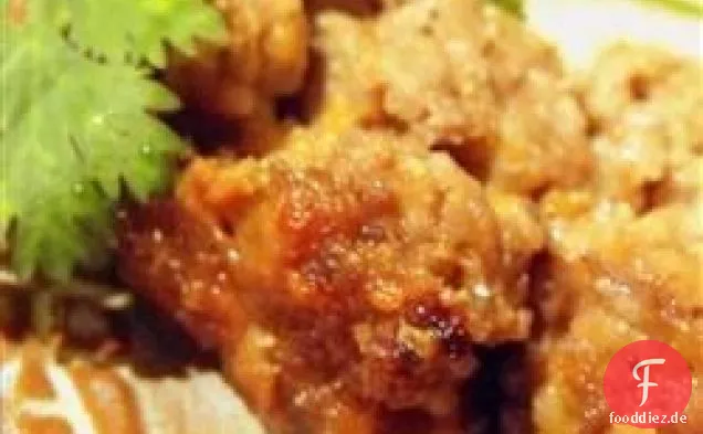 Cheesy Apfel und Hafer-Hackbraten