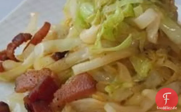 Pancetta gebratener Kohl