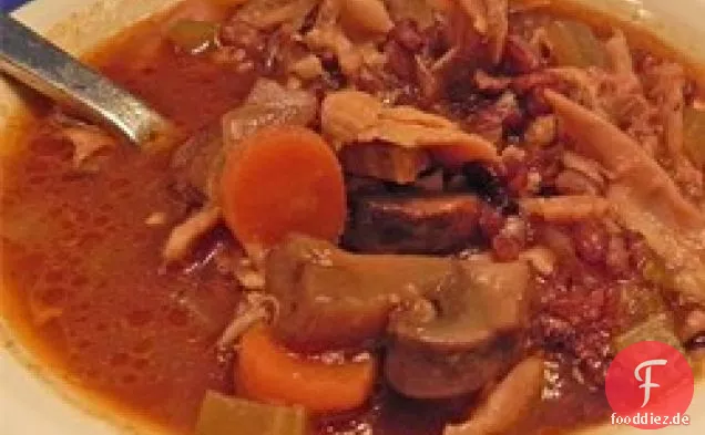 Low 'N Slow-Pilz-Gerstensuppe