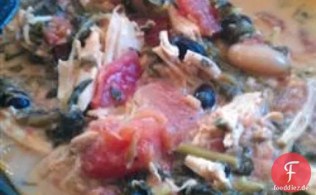 Slow Cooker Chicken Chili mit Grünen Bohnen und