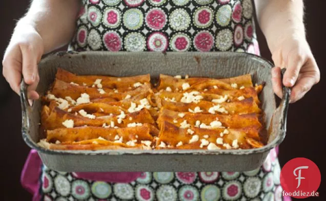 Tomatillo Türkei Enchiladas
