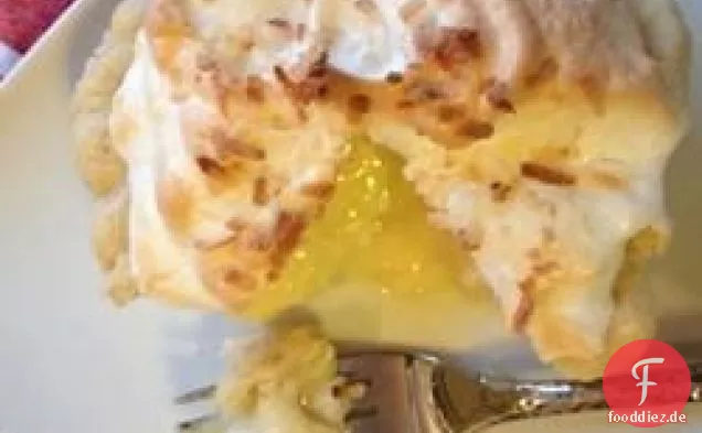 Kokosnuss-Creme-Baiser-Torte