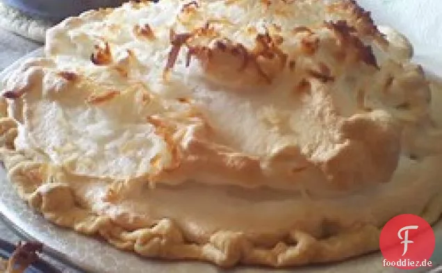Kokosnuss-Marshmallow-Creme-Baiser-Torte