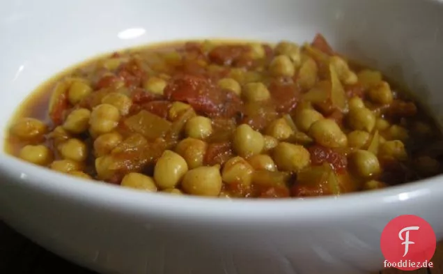 Feuer-Geröstete Chana Masala