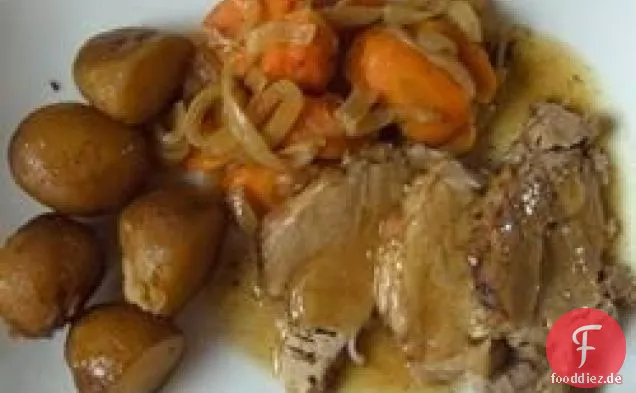 Spritziger Slow Cooker Schweinebraten