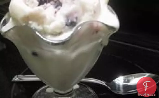 Cremige Vanille gefrorener Joghurt