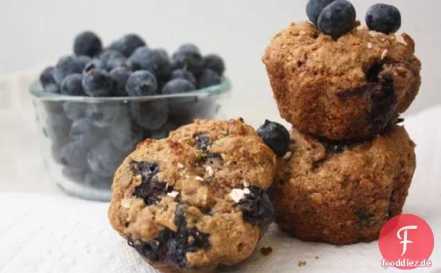 Heidelbeer-Haferflocken-Muffins