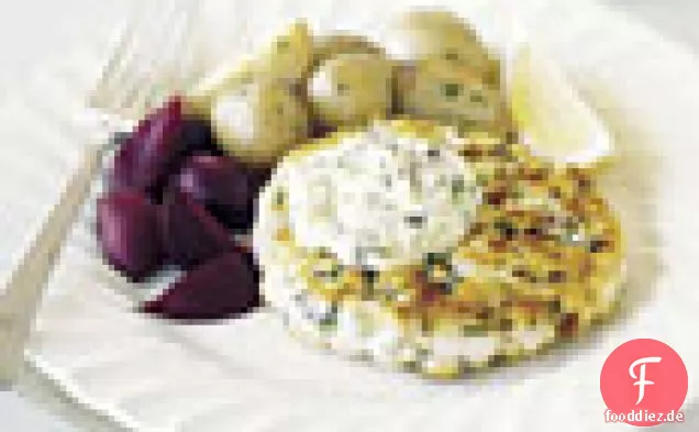 New England Fischkuchen mit Herbed Tartar Sauce