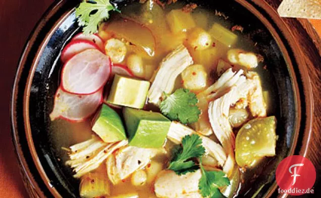 Superschnelles Huhn Posole