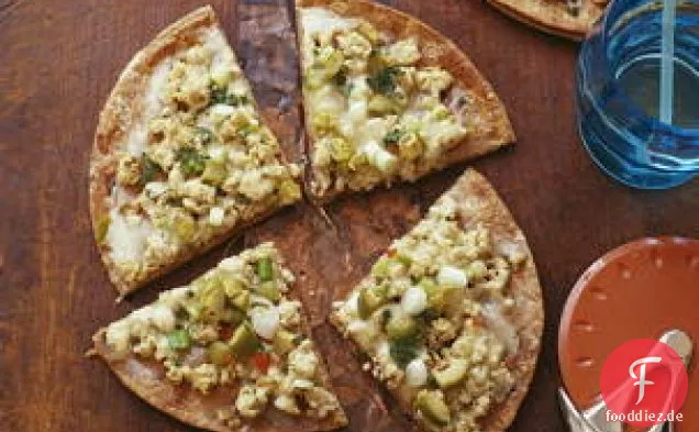 Huhn Oder Truthahn Quesadillas Suizas (Pizza)