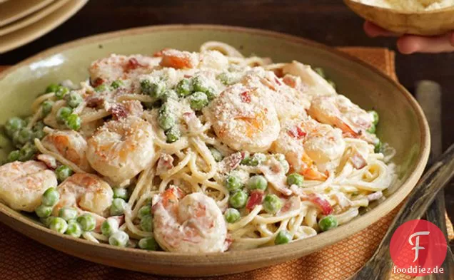 Garnelen Carbonara