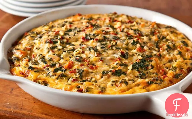 Einfache käsige Frittata