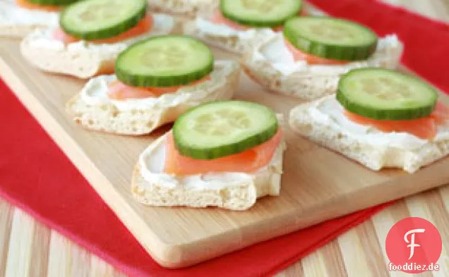 HUNGRY GIRL's Lachs & Gurke Bagel Bites