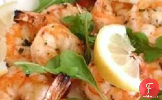 Garlicky Vorspeise Garnelen Scampi