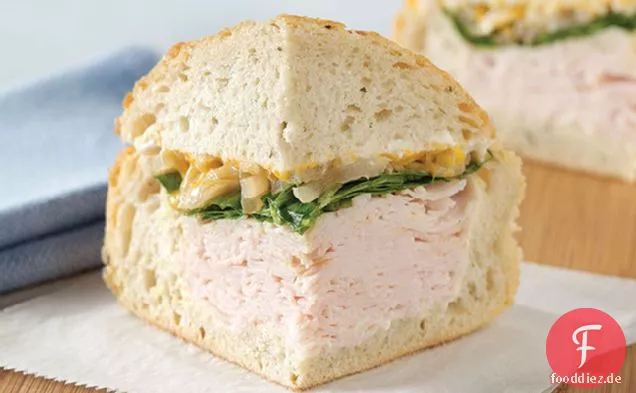 Herzhaftes Truthahn-Sandwich