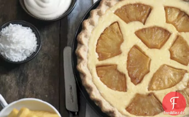 Karamellisierte Ananas-Kokosnuss-Torte
