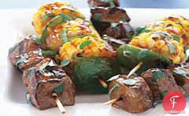 Einfache Rindfleisch Kabobs