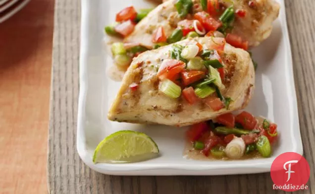 Gegrilltes Hähnchen mit Salsa