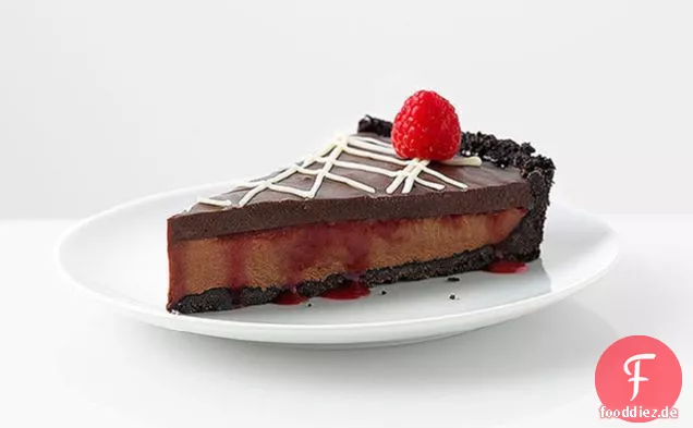Schokolade und Himbeertorte