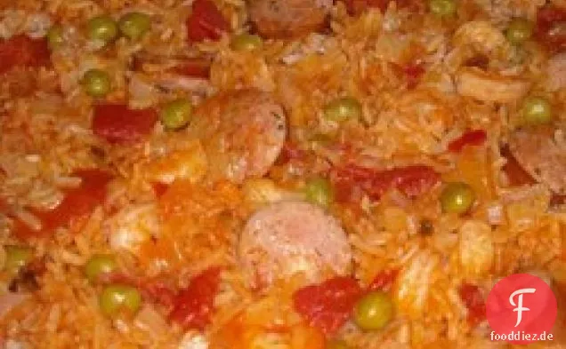 Ein Gericht Jambalaya