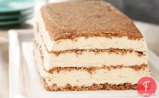 Cappuccino Käsekuchen gefrorenes Dessert